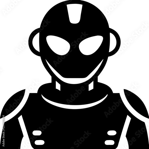 Futuristic Robot Vector for Technology and Innovation Concepts