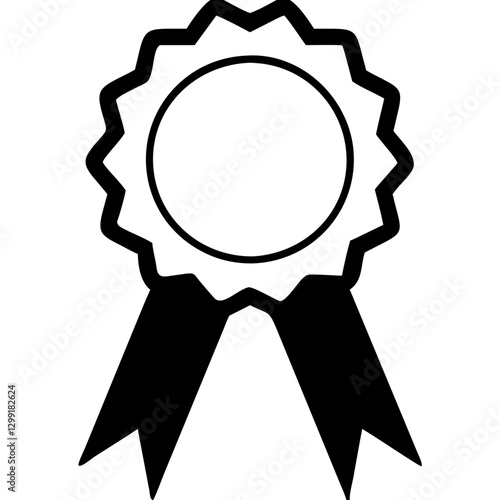 Award Ribbon Vector for Achievement and Recognition Designs