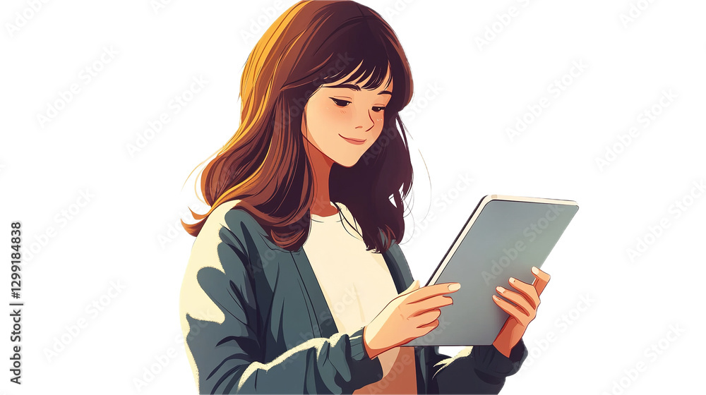 Language consultant analyzes translations in a digital workspace modern office digital content professional atmosphere Language consultant analyzes translations in a digital workspace modern office digital content professional atmosphere