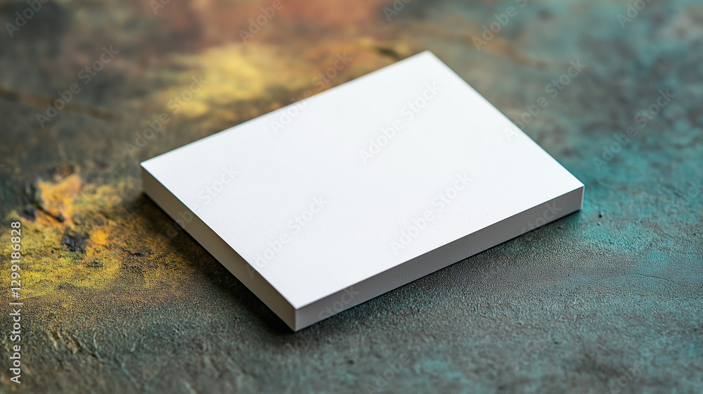 Blank white card on a flat surface, symbolizing simplicity and clarity in design. Blank white card on a flat surface, symbolizing simplicity and clarity in design.