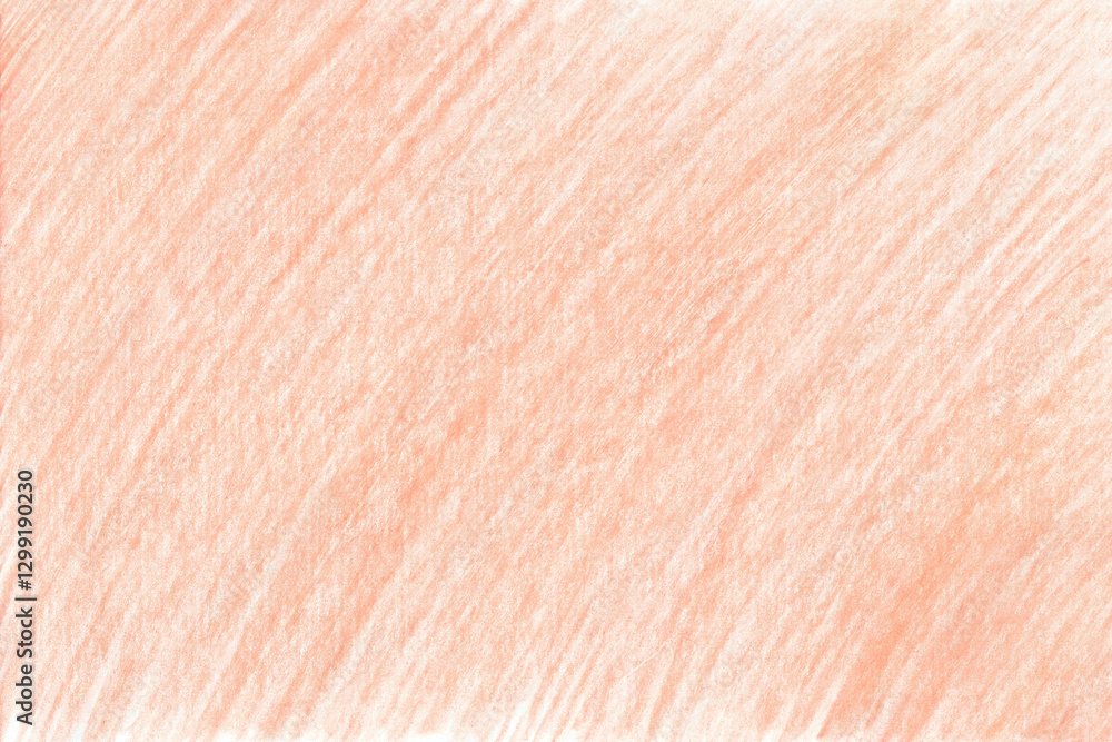 Orange colored pencil shading texture. Pencil colored background.