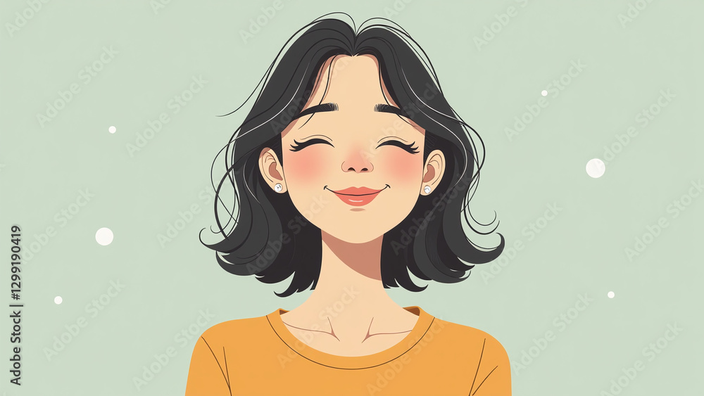 Young woman winks in a studio setting with quirky charm radiating from her playful facial expression and casual pose. Young woman winks in a studio setting with quirky charm radiating from her playful facial expression and casual pose.