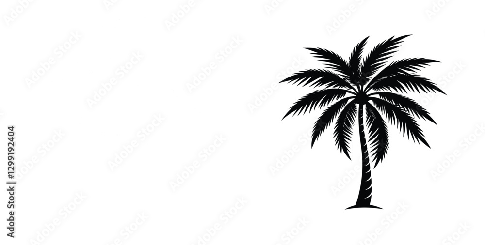 Fototapeta premium palm tree isolated on white background
