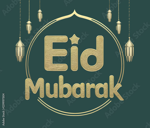 Eid Mubarak Greeting Card. 