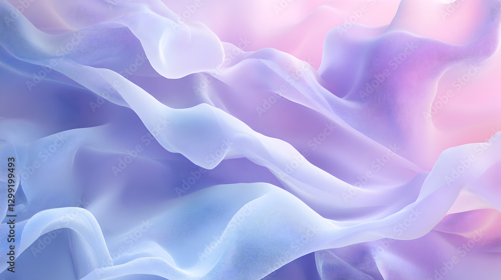 Obraz premium Dreamy and calming abstract background featuring smooth translucent gradients