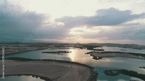 sunset over the sea
