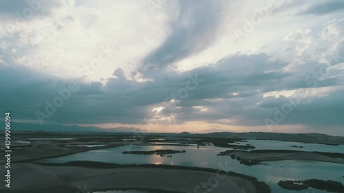 clouds over the sea