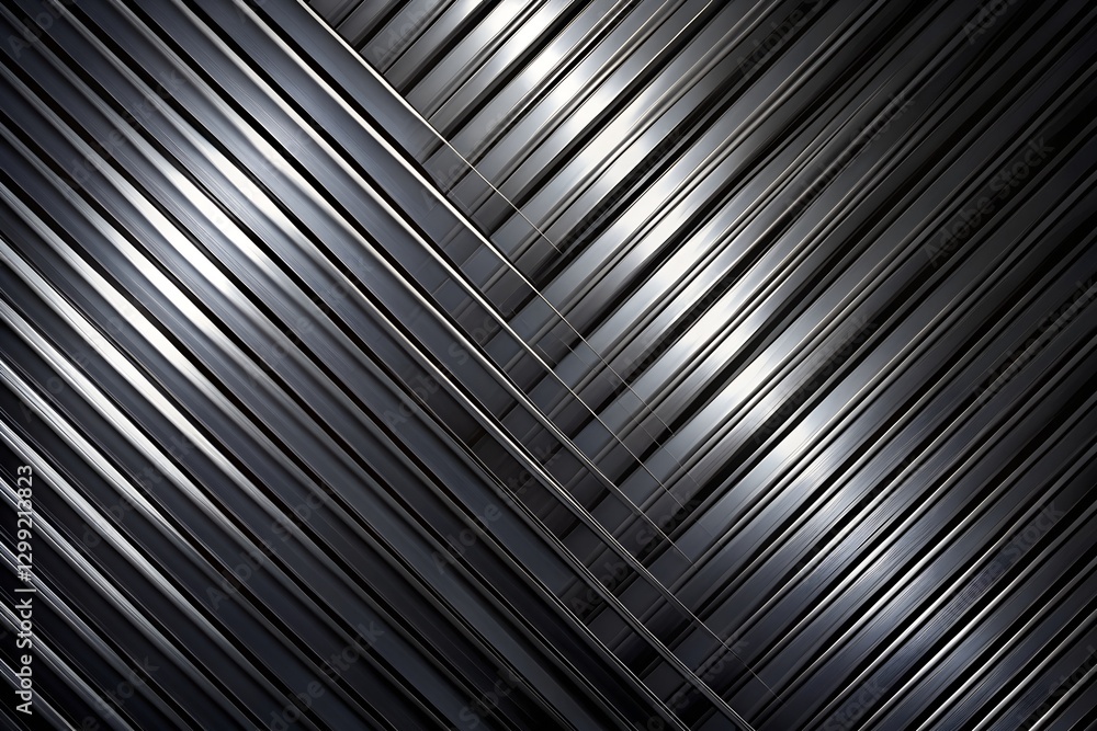 Fototapeta premium Metal black metallic background texture industrial steel glossy futuristic design abstract shiny reflective modern surface pattern copy space milkyhexddway neon Backgrounds for advertising business