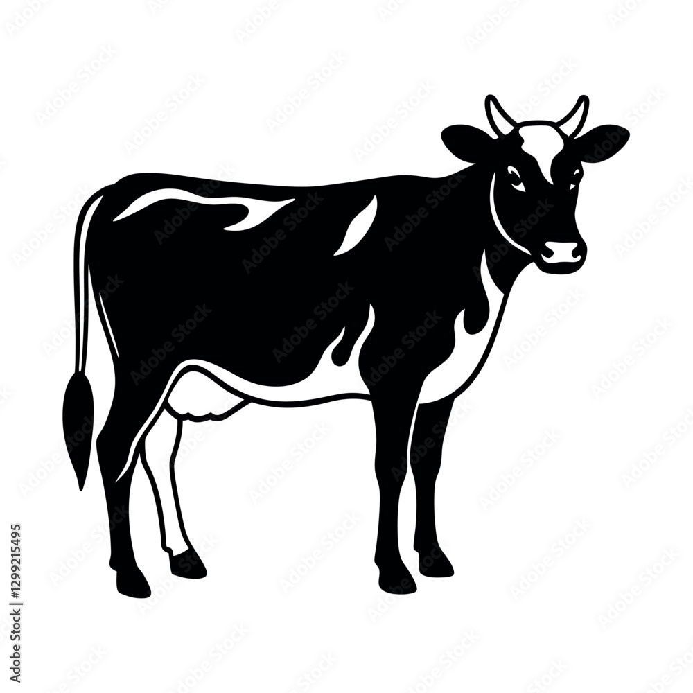 High Quality Cow Silhouette Vector Art
High Quality Cow Silhouette Vector Art