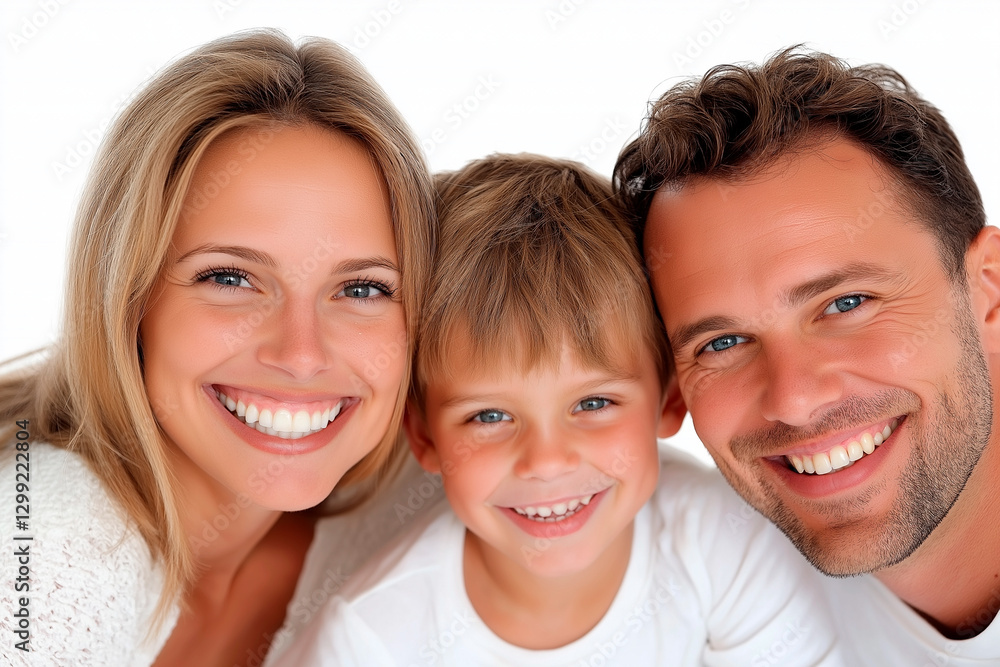 Cheerful family portrait featuring loving parents and happy child. Genuine smiles, close connection, and warm emotions highlight joy, unity, and positive parenting in bright, harmonious indoor scene. Cheerful family portrait featuring loving parents and happy child. Genuine smiles, close connection, and warm emotions highlight joy, unity, and positive parenting in bright, harmonious indoor scene.