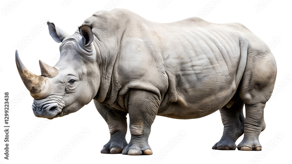 Rhino isolated on transparent background, PNG file Rhino isolated on transparent background, PNG file
