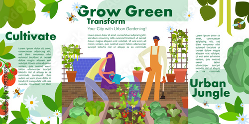 Urban Gardening and Green Spaces – Sustainable City Farming Concept
