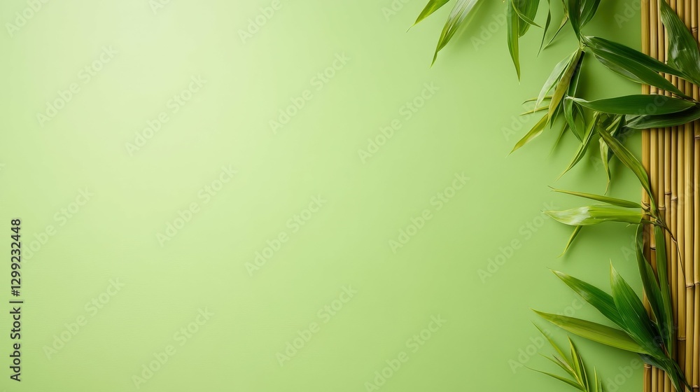 Obraz premium bamboo texture background with the word 'SIESTA' spelled out, natural tones, minimalist composition,