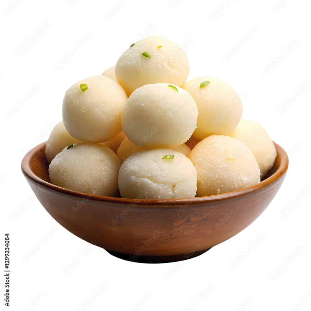 Rasgulla Recipe: Indian Sweet Treat isolated on transparent background