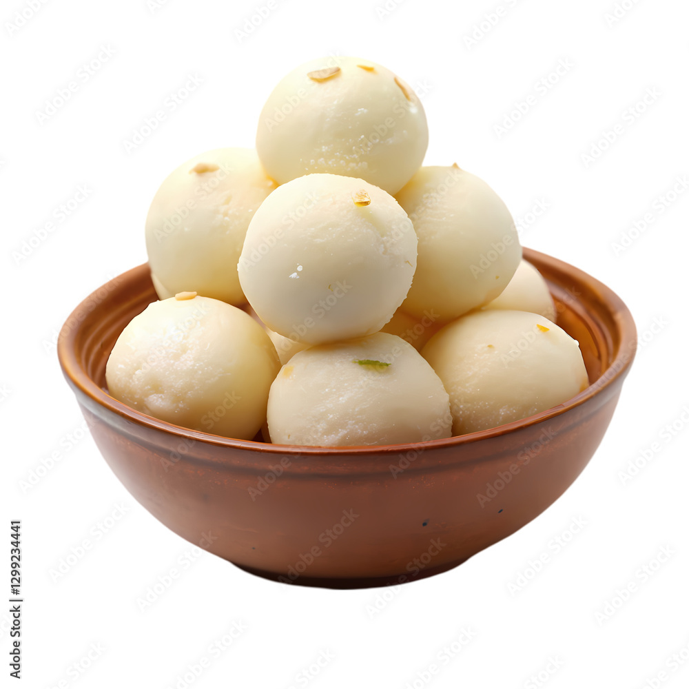 Delicious Rasgulla Recipe: Indian Sweet Treat isolated on transparent background Delicious Rasgulla Recipe: Indian Sweet Treat isolated on transparent background
