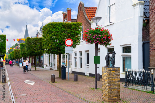 фотографія A charming street view in Joure, Netherlands, featuring historical architecture