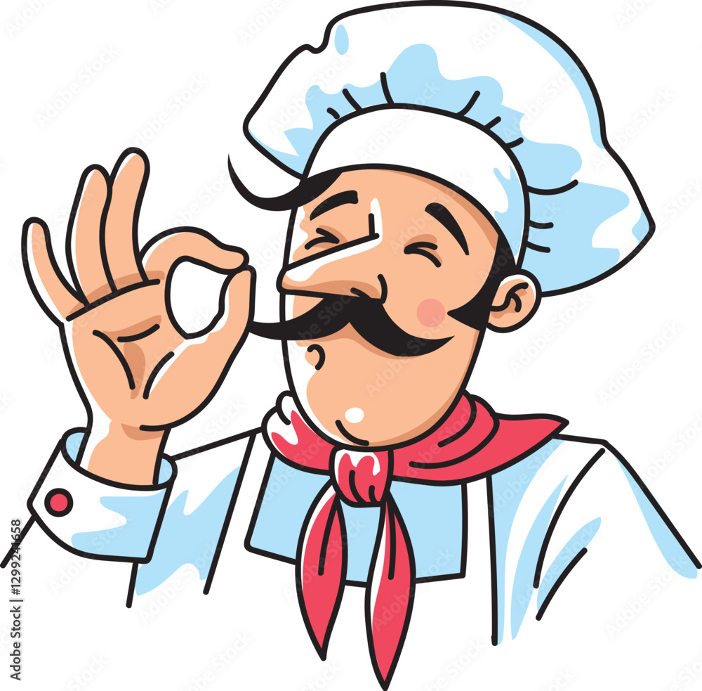 Funny pizza chef shows you how delicious pizza is. Funny pizza chef shows you how delicious pizza is.