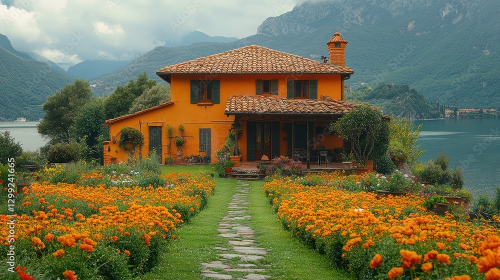 Orange Villa by the Lake, a Serene Lakeside Escape Orange Villa by the Lake, a Serene Lakeside Escape