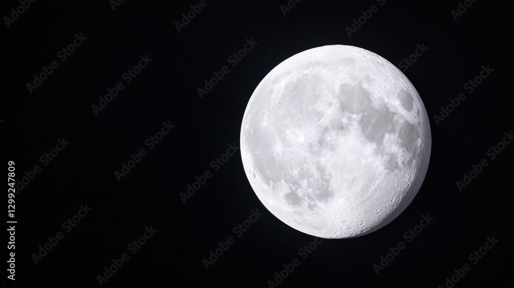 Fototapeta premium Full moon night sky celestial body (4)