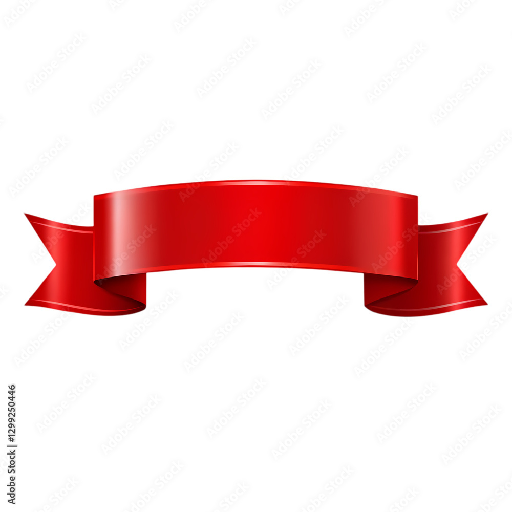 Red Ribbon Banner: Free PNG Image isolated on transparent background Red Ribbon Banner: Free PNG Image isolated on transparent background