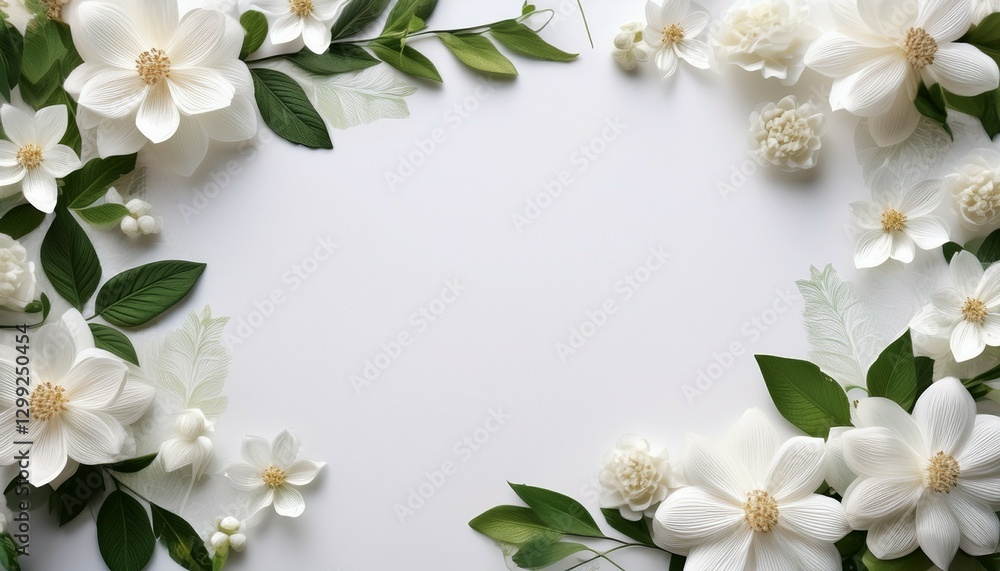 white flower frame white flower frame