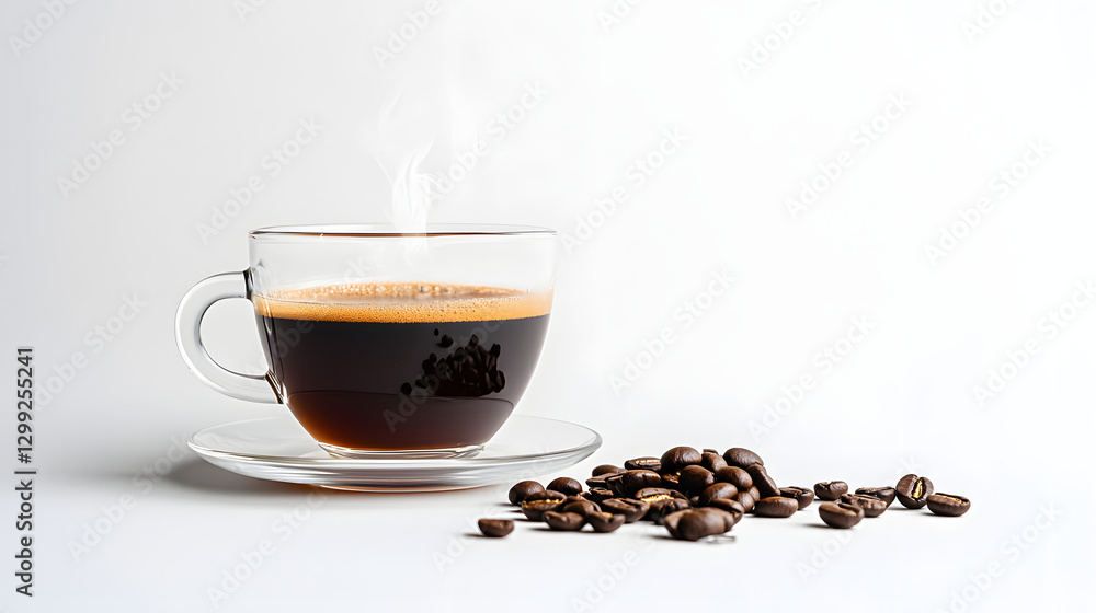 A photograph of an espresso cup with steaming coffee, placed on a white surface
A photograph of an espresso cup with steaming coffee, placed on a white surface