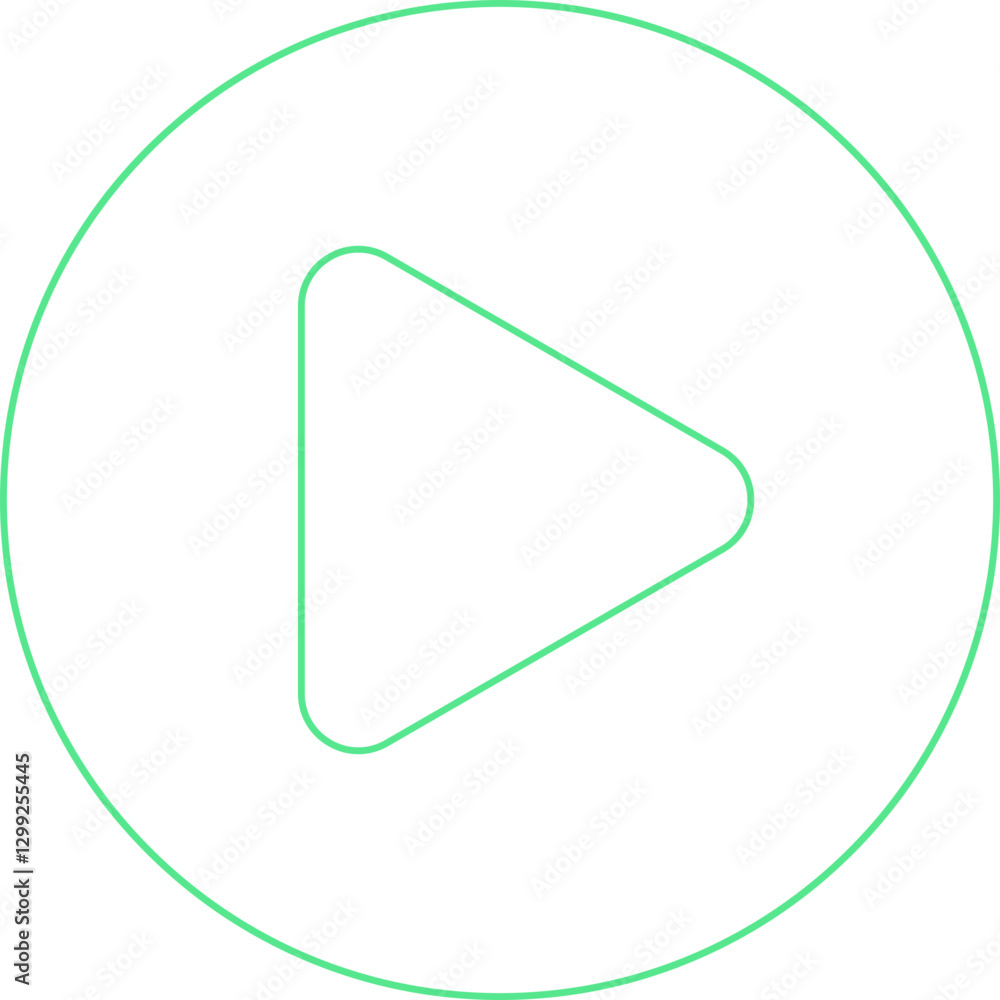 Play icon single vector illustration