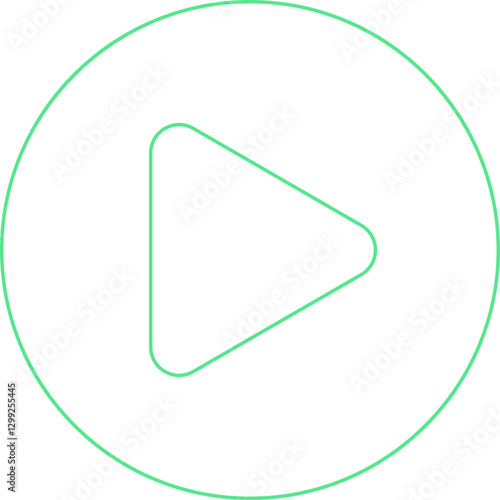 Play icon single vector illustration