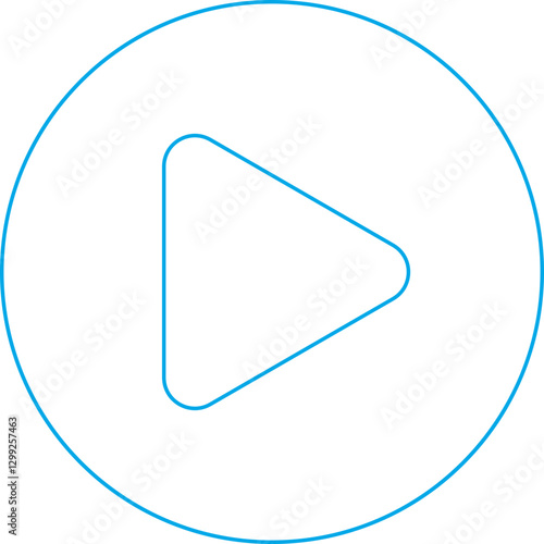 Play icon single vector illustration