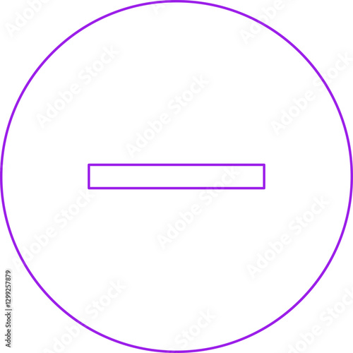 Minus icon single vector illustration