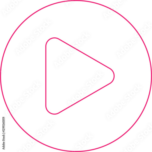 Play icon single vector illustration