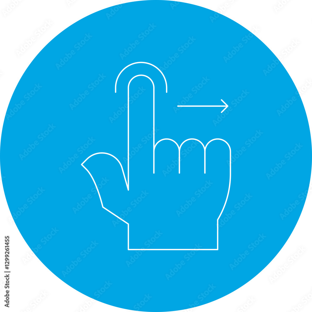Drag Right icon single vector illustration Drag Right icon single vector illustration