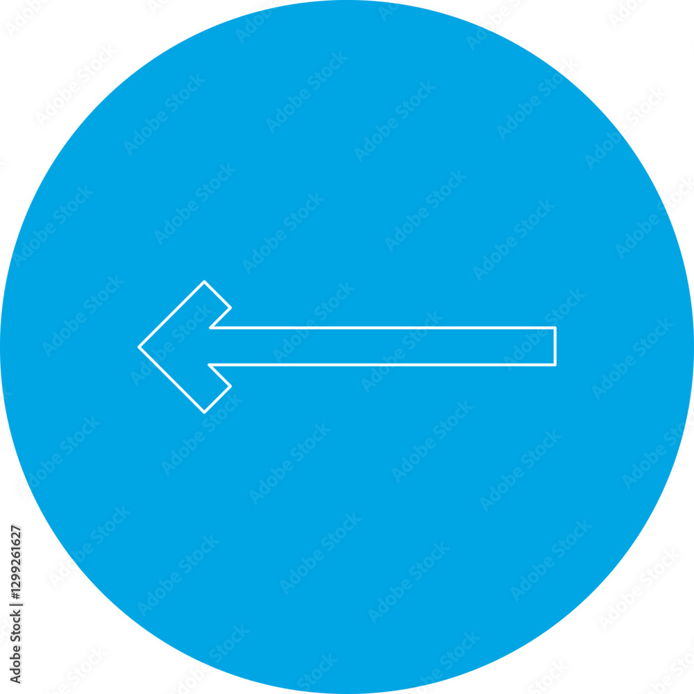Left Arrow icon single vector illustration Left Arrow icon single vector illustration