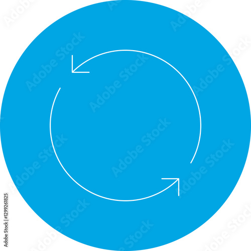 Rotate icon single vector illustration