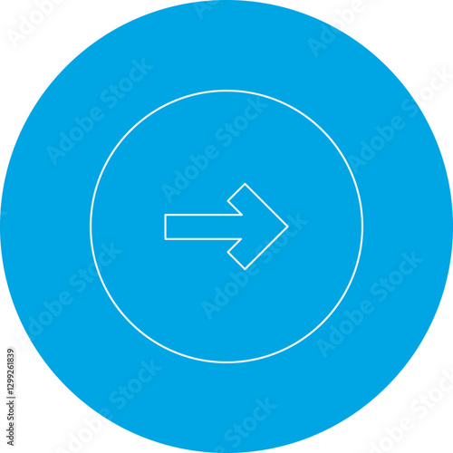 Right icon single vector illustration