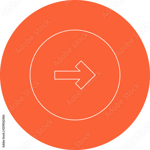 Right icon single vector illustration
