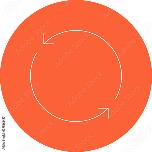Rotate icon single vector illustration
