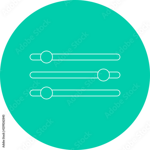 Parameters icon single vector illustration