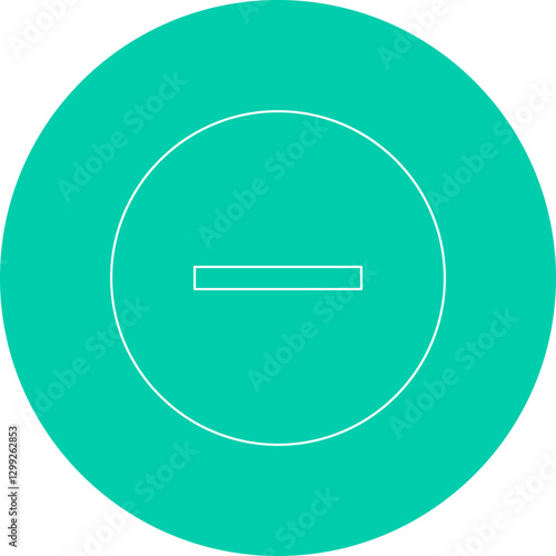 Minus icon single vector illustration