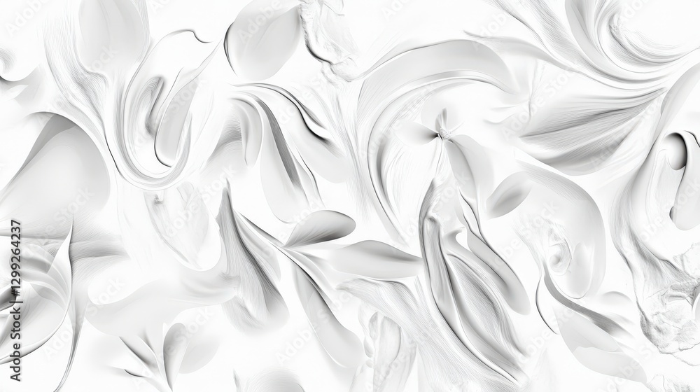Stunning Abstract Grayscale Art with Intricate Flowing Patterns Stunning Abstract Grayscale Art with Intricate Flowing Patterns