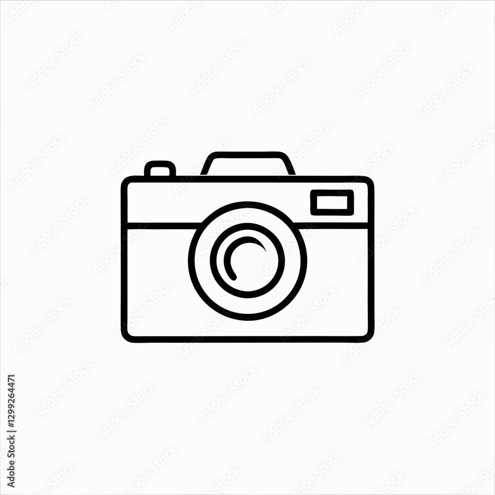 Camera Icon
Simple line drawing of classic camera from front view. Clean minimalist design for photography concept. Photography services, camera stores, creative agencies Camera Icon
Simple line drawing of classic camera from front view. Clean minimalist design for photography concept. Photography services, camera stores, creative agencies