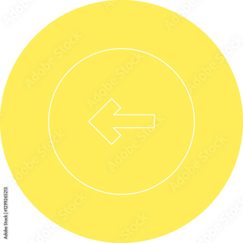 Left icon single vector illustration