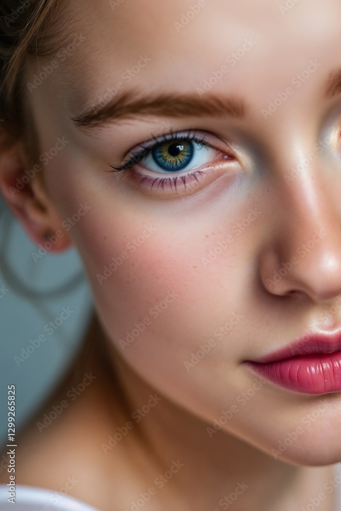 Close-Up of a Beautiful Blue Eye: Stunning Facial Details
Close-Up of a Beautiful Blue Eye: Stunning Facial Details