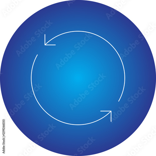 Rotate icon single vector illustration