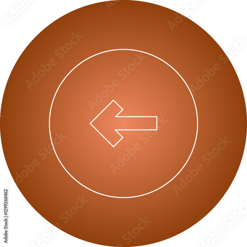 Left icon single vector illustration