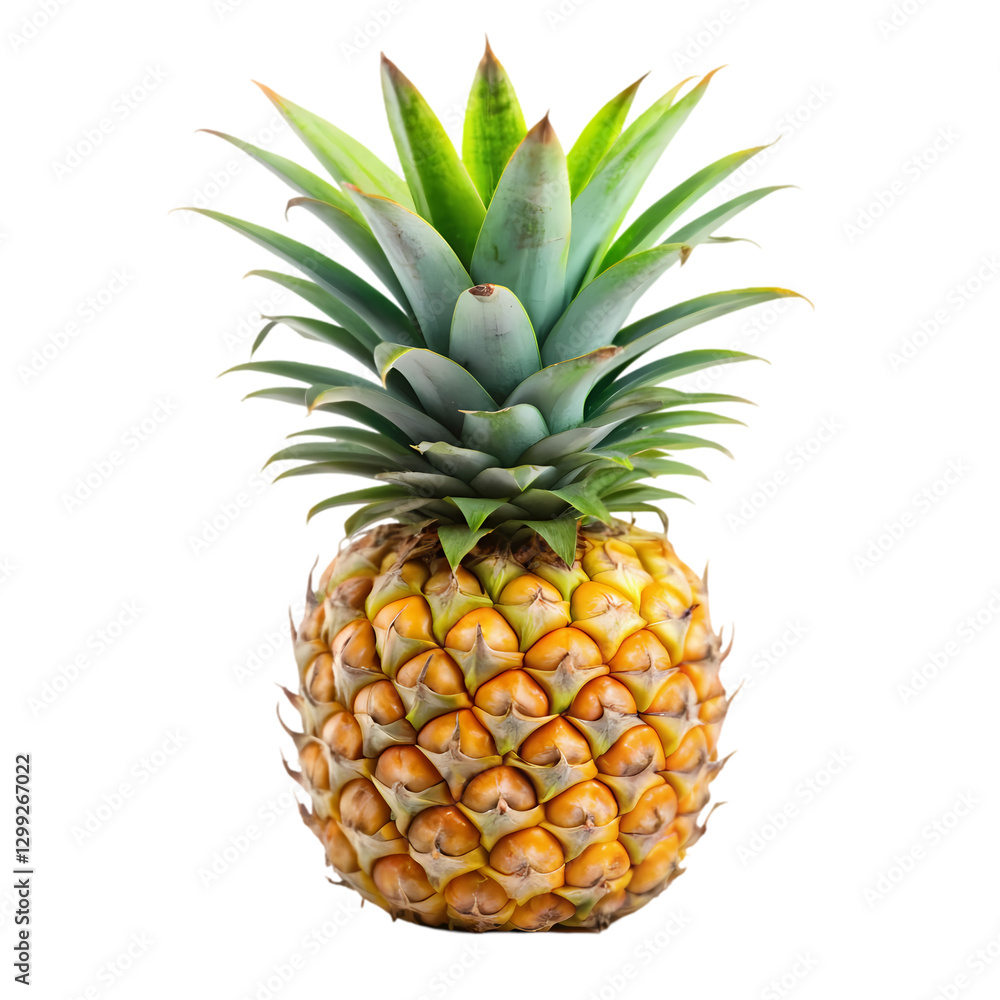 Fresh Pineapple: Tropical Fruit Image isolated on transparent background Fresh Pineapple: Tropical Fruit Image isolated on transparent background