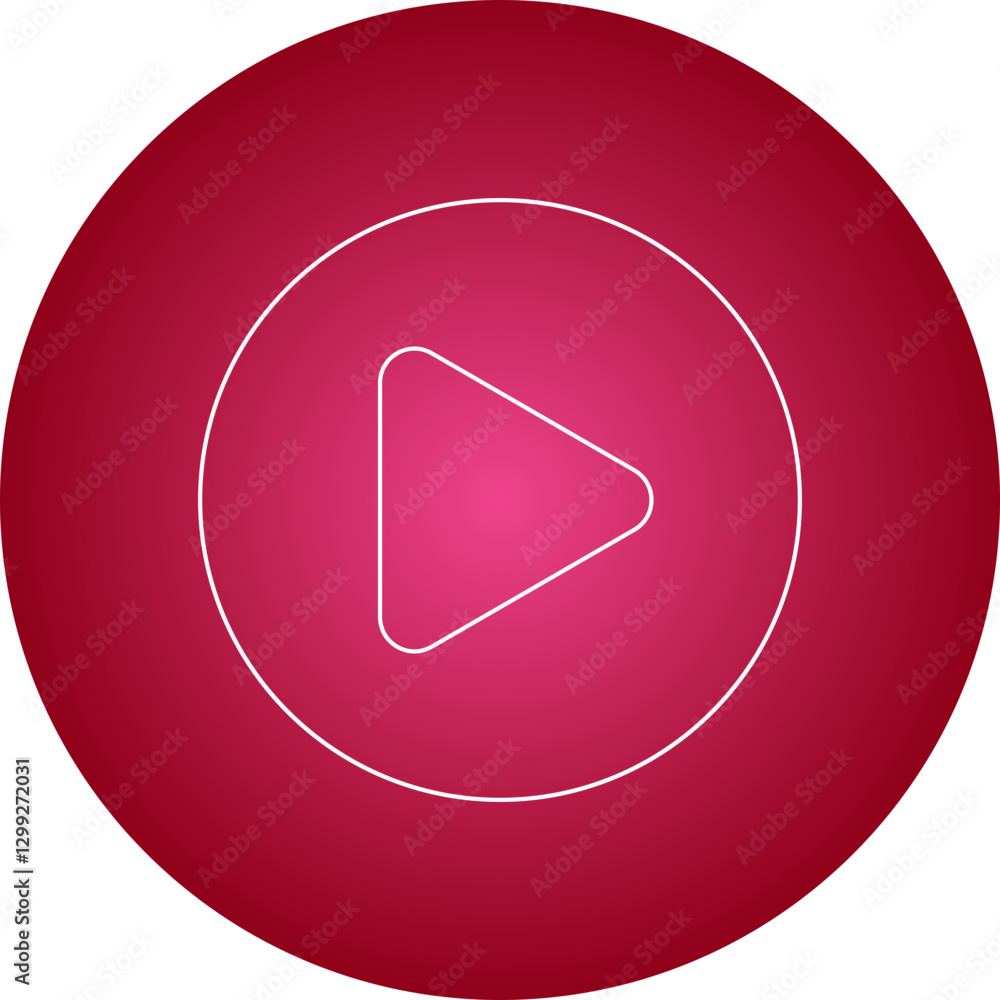 Play icon single vector illustration Play icon single vector illustration