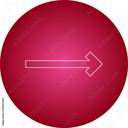 Right Arrow icon single vector illustration