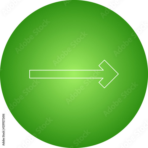 Right Arrow icon single vector illustration
