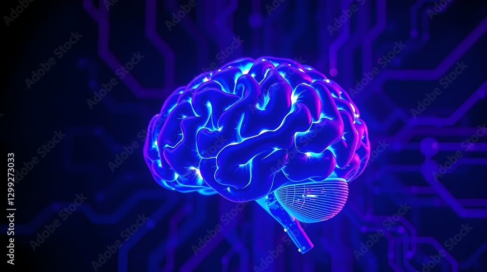 3d rendered illustration of human brain 3d rendered illustration of human brain